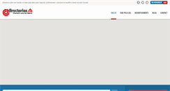 Desktop Screenshot of directorios.ca