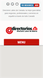 Mobile Screenshot of directorios.ca