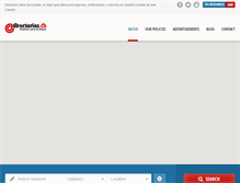 Tablet Screenshot of directorios.ca